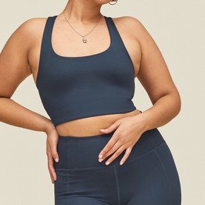 Girlfriend Collective Midnight Paloma Racerback Bra Excellent Condition